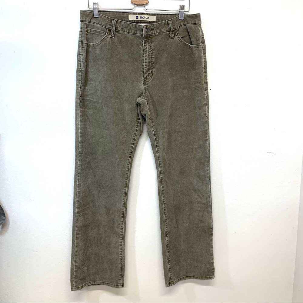 Vtg Gap Corduroy Pants Woman 16  Boot Cut Neutral Casual Grunge‎ Outdoor Retro